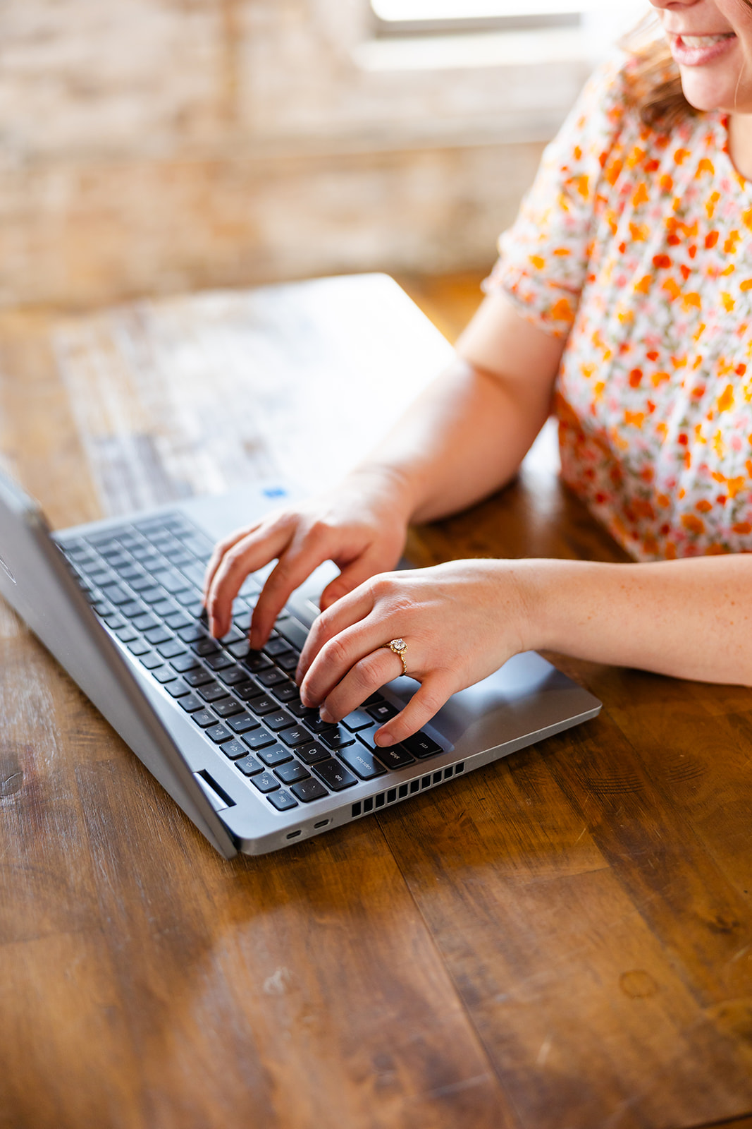Our Hidden Hive WI – Typing on Laptop Our Hidden Hive WI - Typing on Laptop